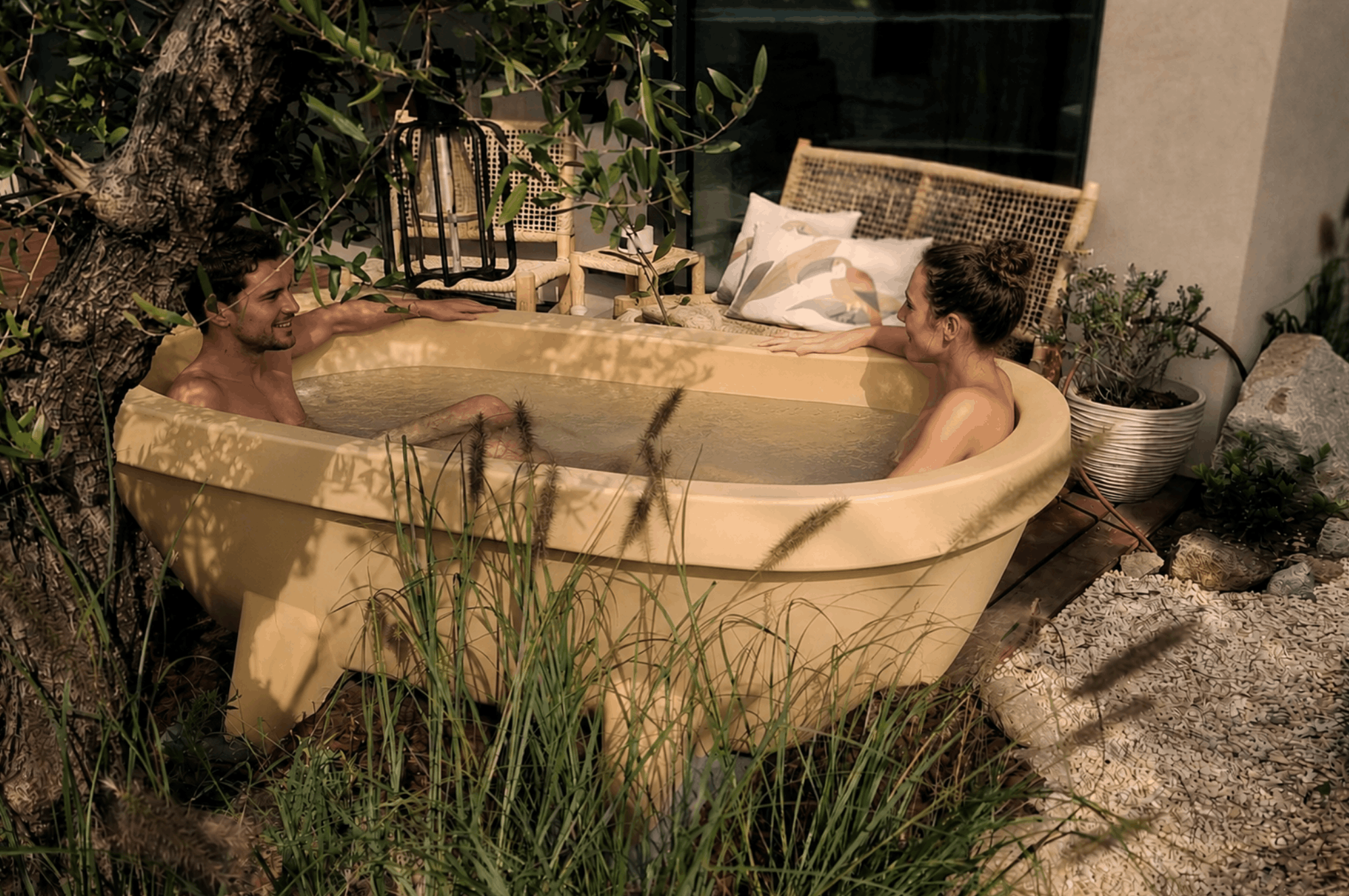 Lodge with private outdoor bath & sea view | Yuna